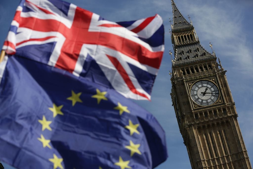 UK-EU deal hopes lift European mood, sterling flies