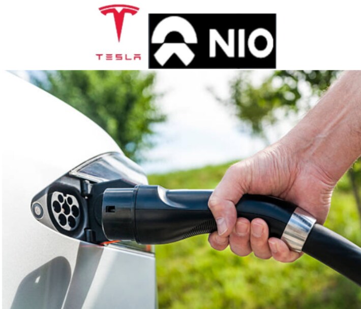 Trading en la batalla por el liderazgo del coche eléctrico de Tesla y NIO.