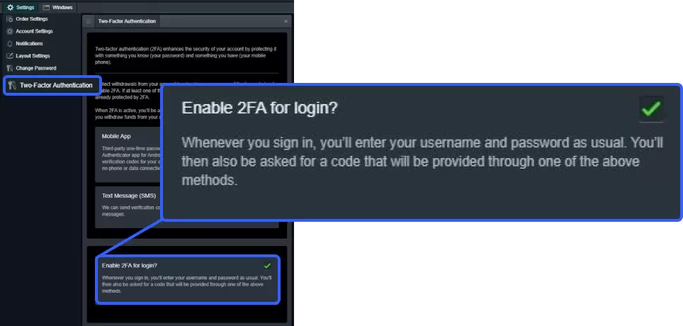 Setting up Two-Factor Authentication (2FA)