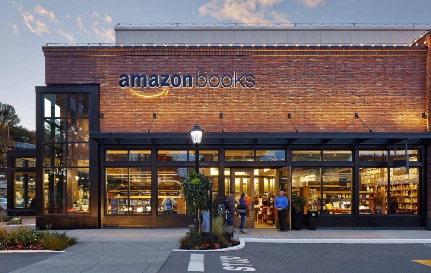 Amazon book store shop front