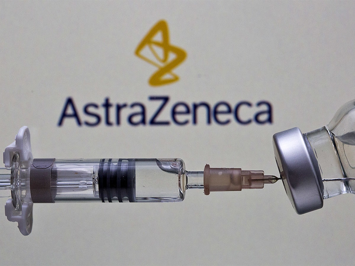 AstraZeneca share price: an AstraZeneca branded vaccine syringe