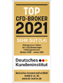 DKI Deutsches Kundeninstitut Umfrage 2021: „Top CFD-Broker 2021” mit dem Kundenurteil „sehr gut“ (1,4)