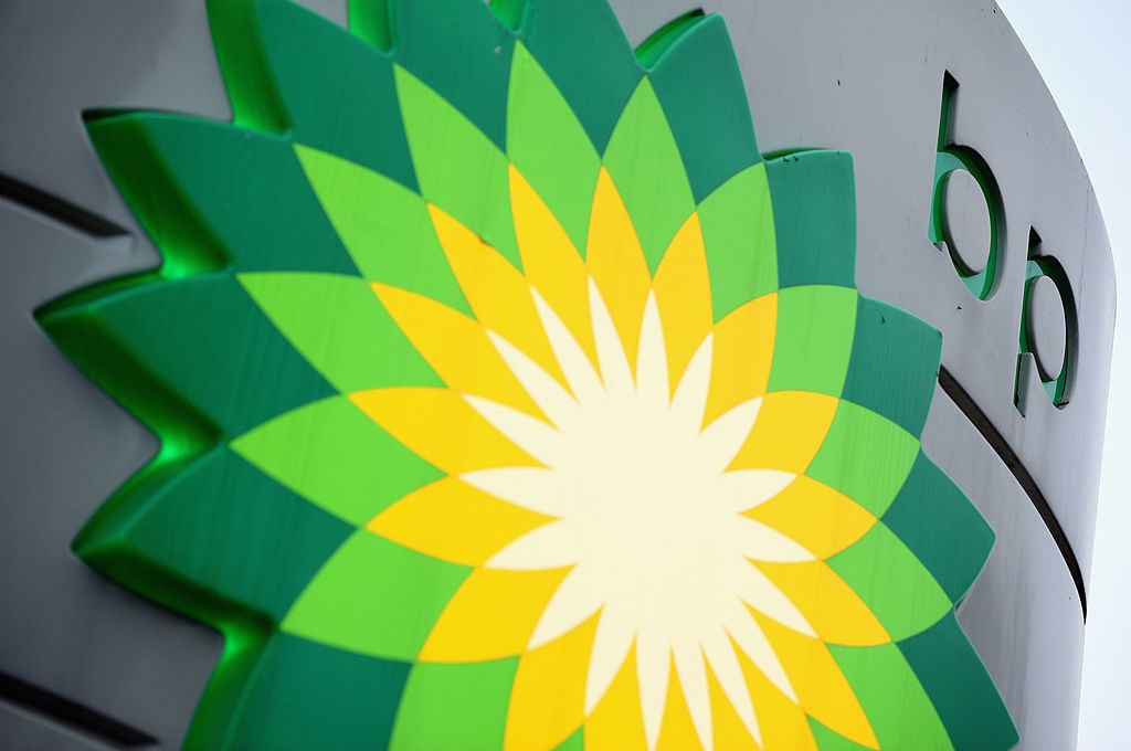 BP share price: BP logo seen on garage forecourt