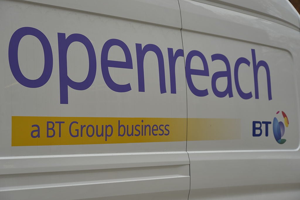 BT share price: the Openreach logo on a BT van
