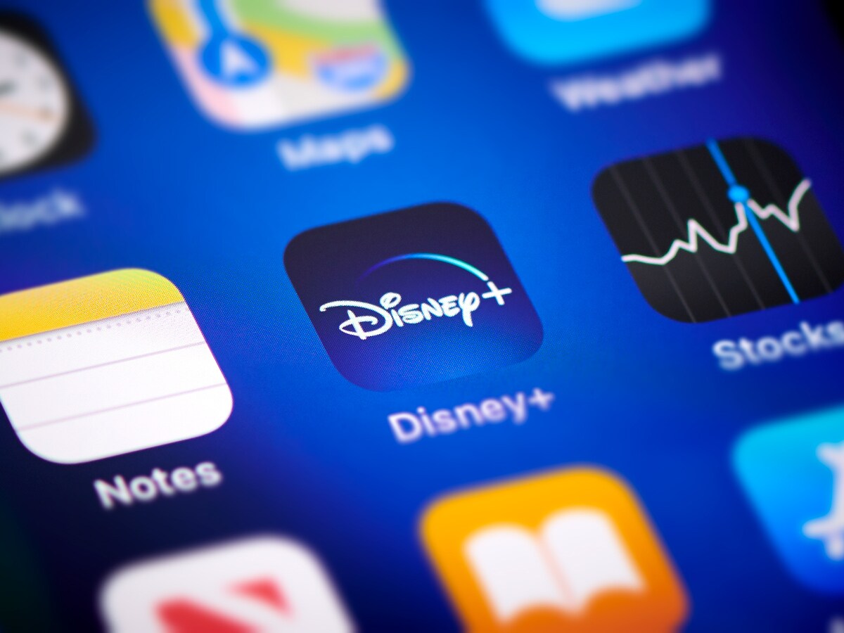Disney+ app on a mobile phone
