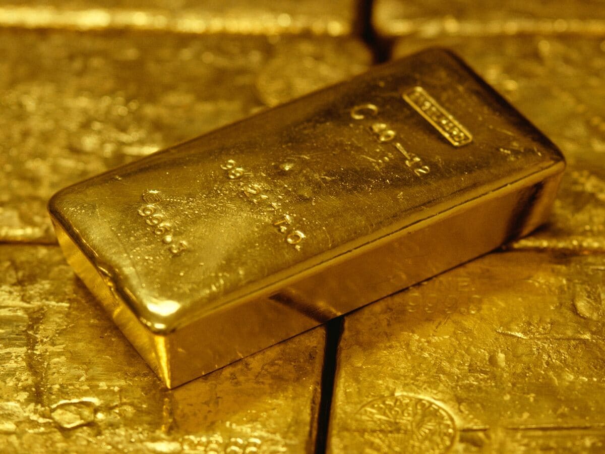 Aukso luitas, taip pat žinomas kaip aukso luitas, yra ant aukso krūvos.