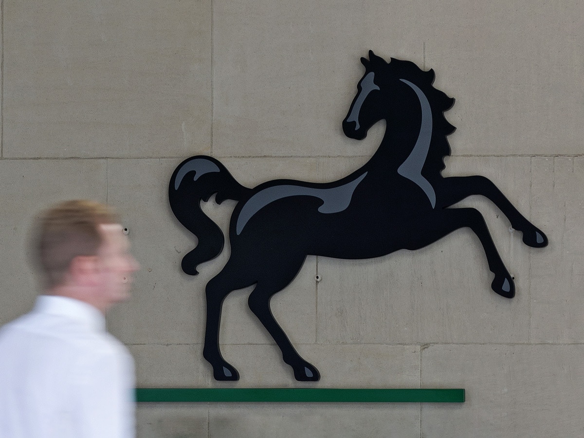 Lloyds Banking logo on the outside of a building