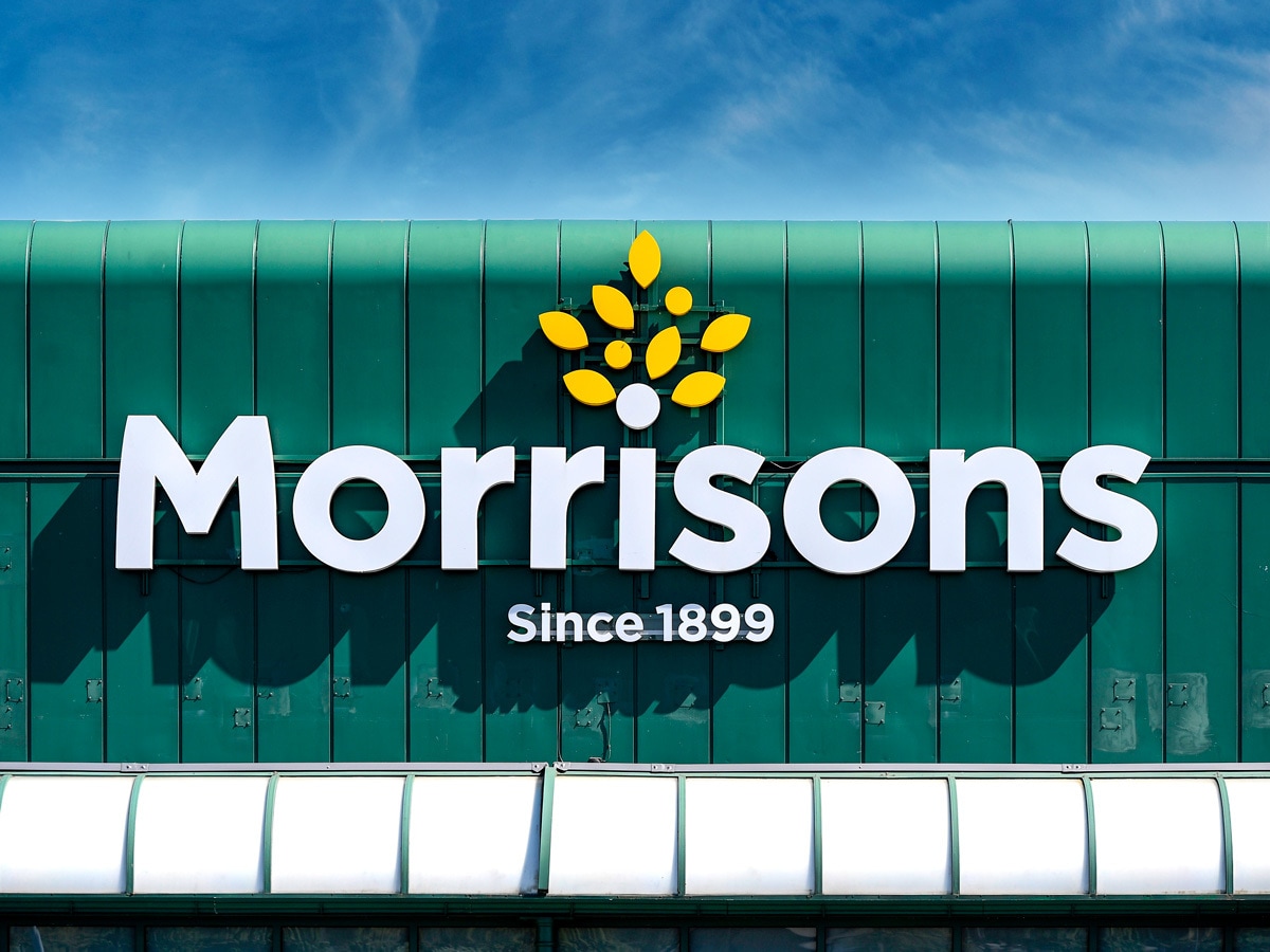 Morrisons share price: Morrisons storefront signage and logo