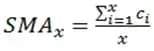 Formel zur Berechnung des SMA