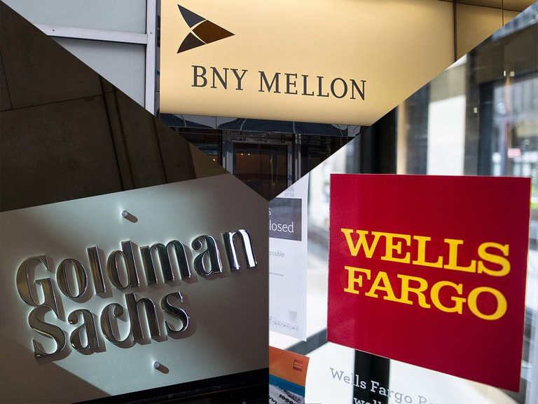 Who is banking on BNY Mellon, Goldman Sachs and Wells Fargo’s share prices?