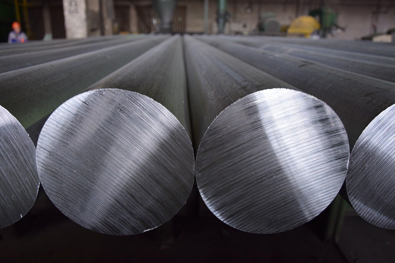 aluminium rolls in factory