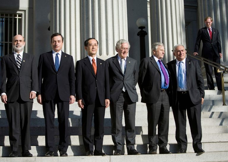 central bank bankers draghi