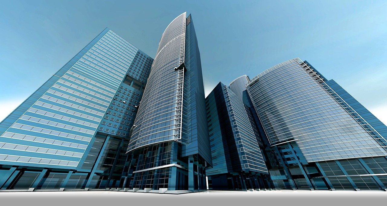 skyscaper buildings in city centre